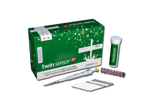 Тест на антибиотики в молоке "Twinsensor" ("Твинсенсор") комплект 96 шт